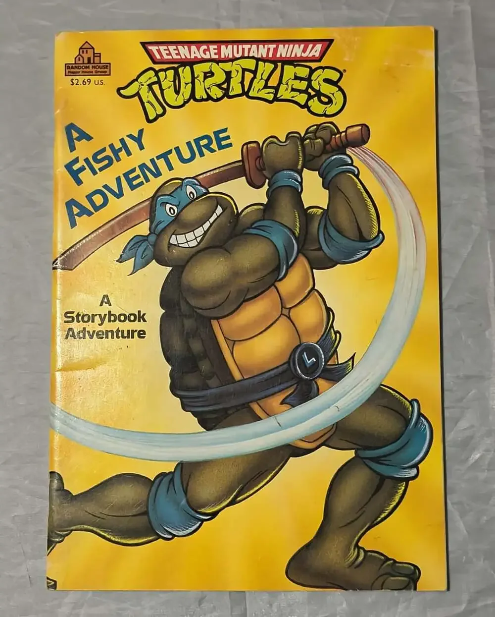 Teenage Mutant Ninja Turtles A Fishy Adventure PB 1990 Random House Illus